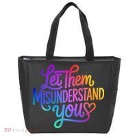 Let Them Misunderstand You Funny Mental Health Tote Bag thumb 0