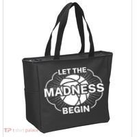 Let The Madness Begin March Madness Tote Bag thumb 2