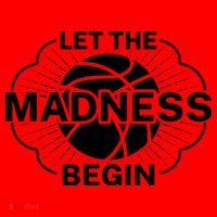 Let The Madness Begin March Madness Santa Hat thumb 1