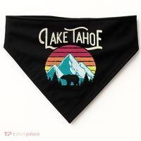 Lake Tahoe Mountain USA-Made Doggie Bandana thumb 0