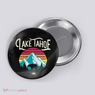 Lake Tahoe Mountain Button