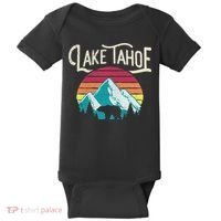 Lake Tahoe Mountain Baby Bodysuit thumb 0