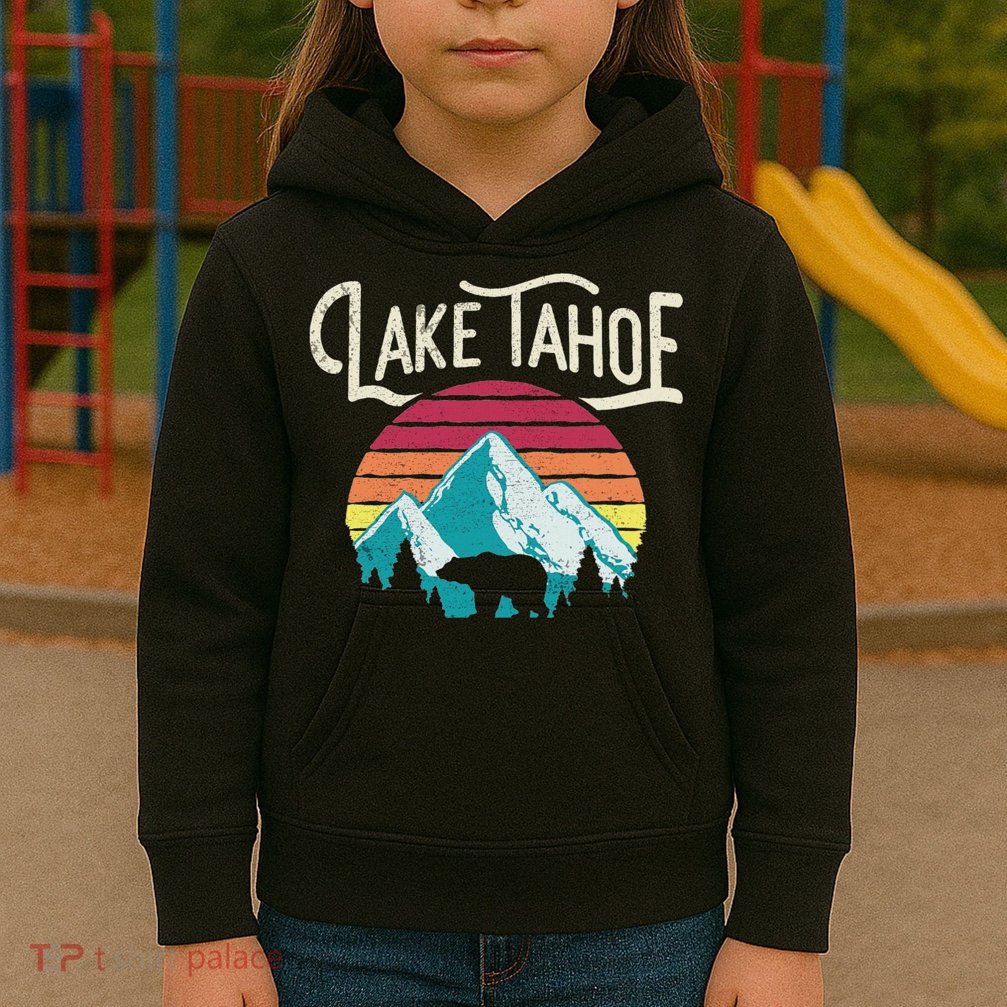 Lake Tahoe Mountain Kids Hoodie