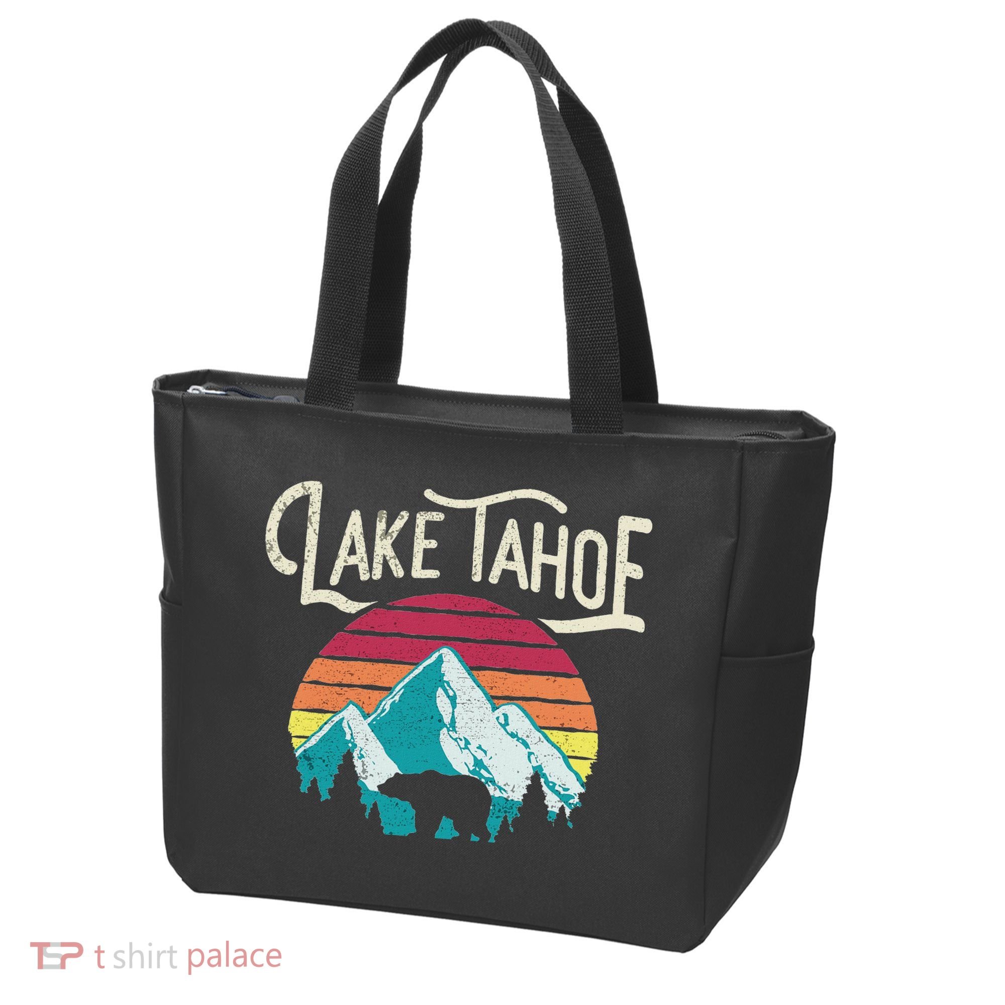 Lake Tahoe Mountain Tote Bag
