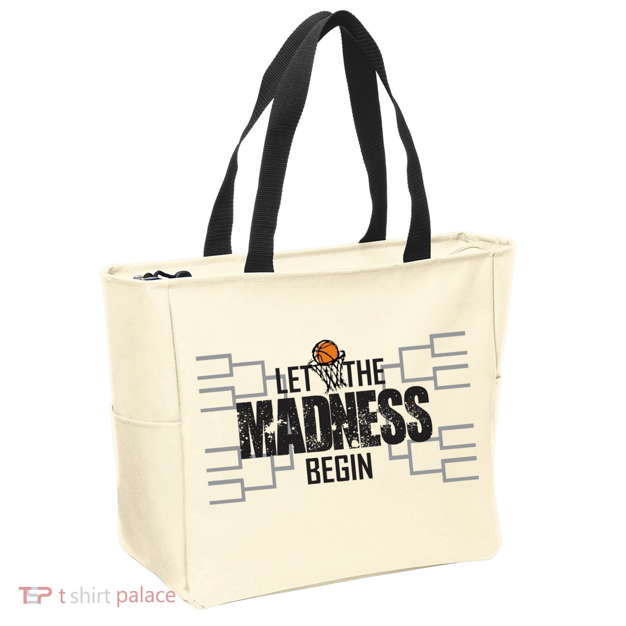 Let The Madness Begin College March Brackets Tournament Gift Tote Bag