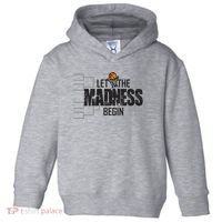 Let The Madness Begin College March Brackets Tournament Gift Toddler Hoodie thumb 0