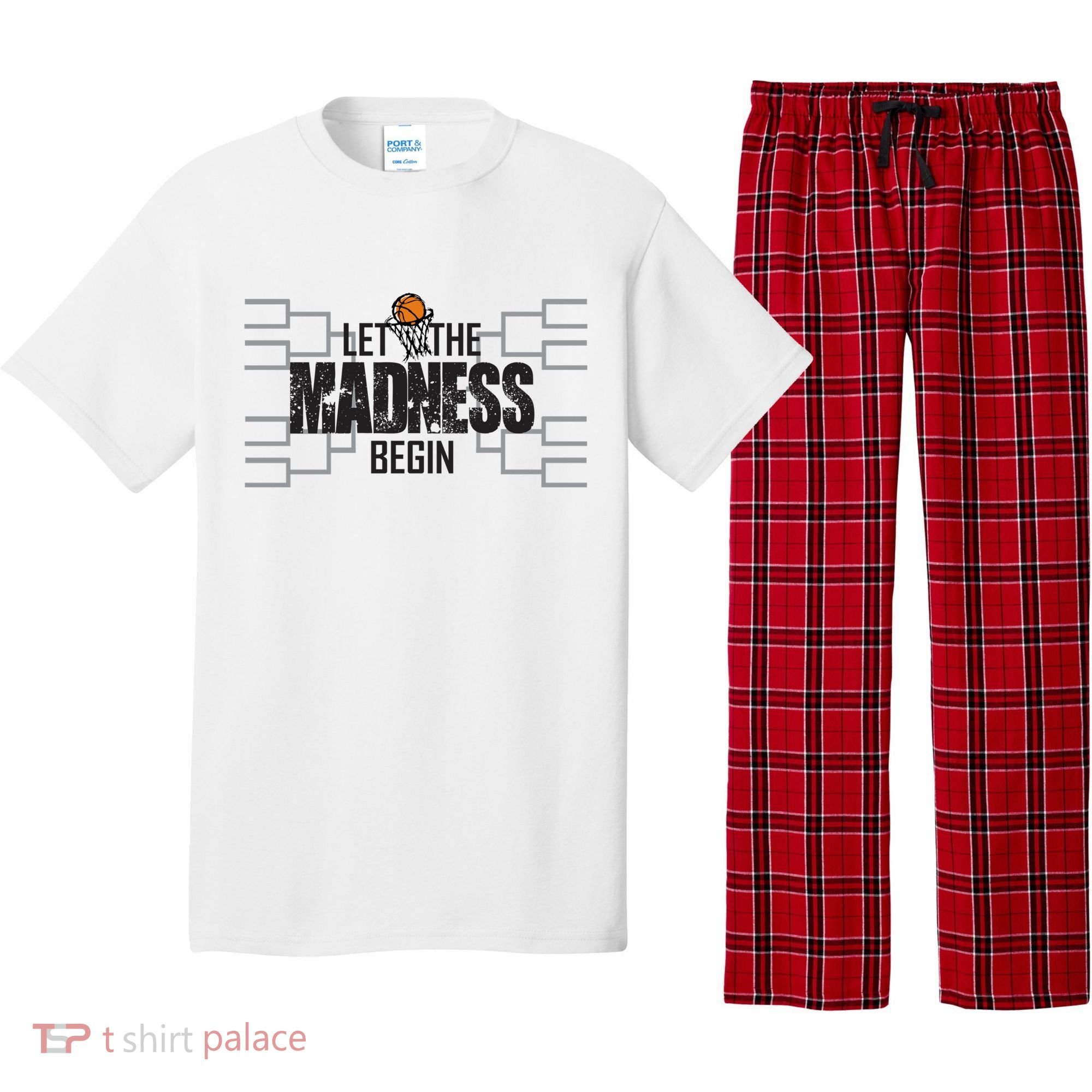 Let The Madness Begin College March Brackets Tournament Gift Pajama Set