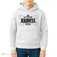 Let The Madness Begin College March Brackets Tournament Gift Kids Hoodie thumb 4