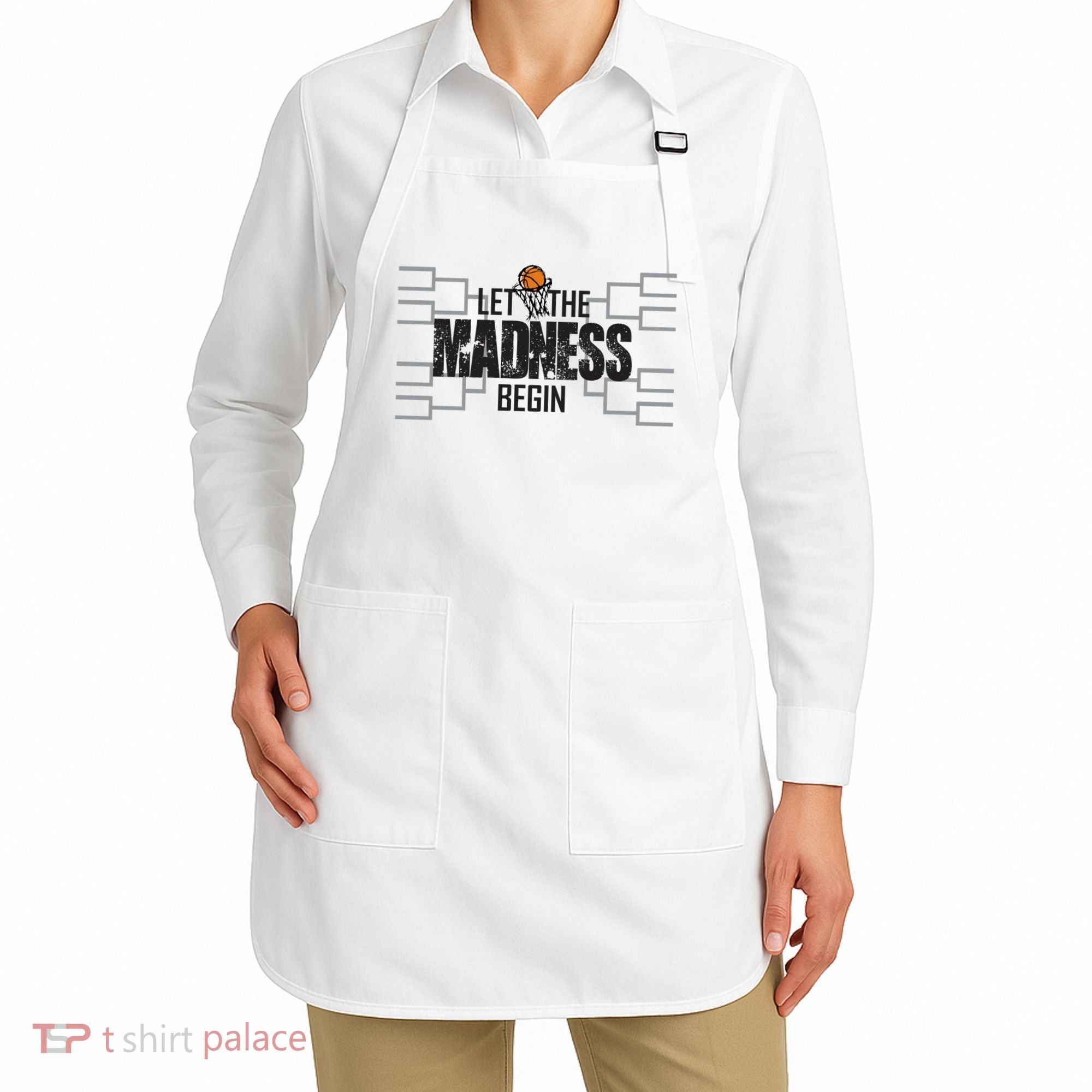 Let The Madness Begin College March Brackets Tournament Apron