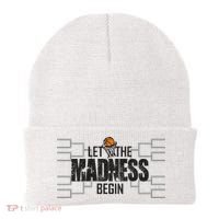 Let The Madness Begin College March Brackets Tournament Beanie thumb 0