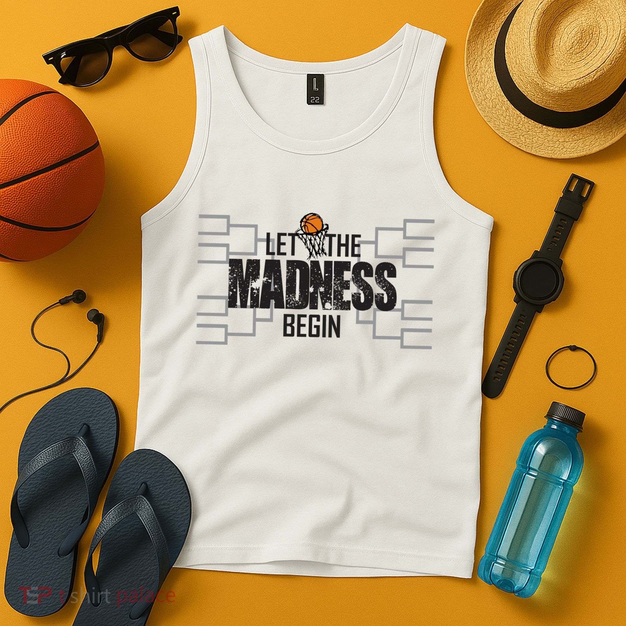 Let The Madness Begin College March Brackets Tournament Tank Top