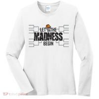 Let The Madness Begin College March Brackets Tournament Women's Long Sleeve Shirt thumb 0