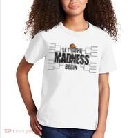 Let The Madness Begin College March Brackets Tournament Kids T-Shirt thumb 2