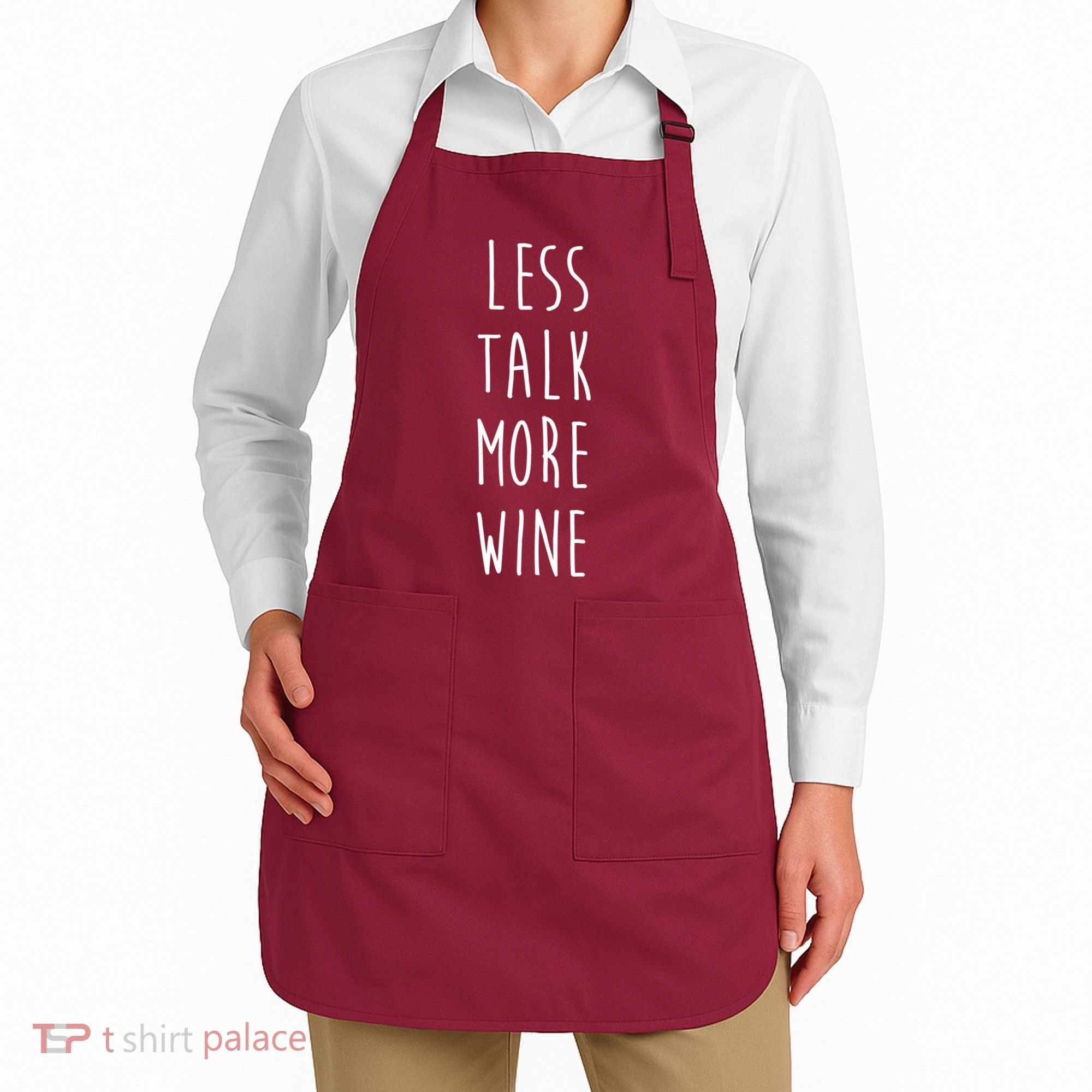 Less Talk More Wine Apron