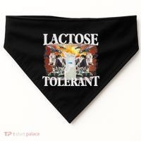 Lactose Tolerant Meme Funny Oddly Specific Dank Meme USA-Made Doggie Bandana thumb 0