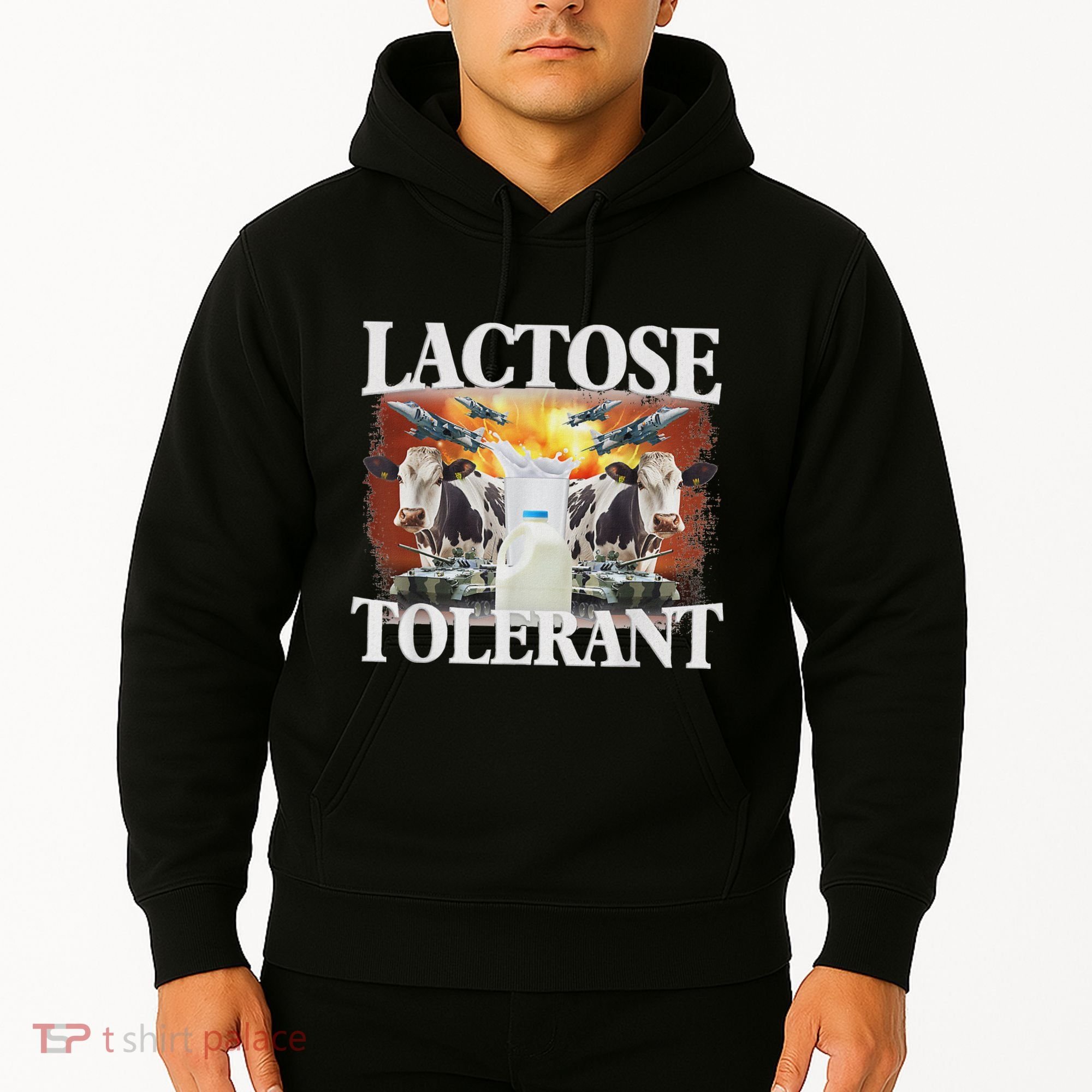Lactose Tolerant Meme Funny Oddly Specific Dank Meme Hoodie