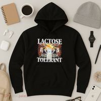 Lactose Tolerant Meme Funny Oddly Specific Dank Meme Hoodie thumb 3