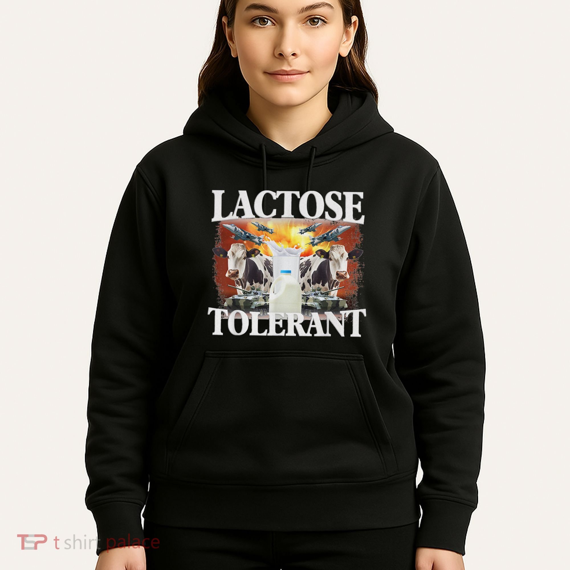 Lactose Tolerant Meme Funny Oddly Specific Dank Meme Hoodie