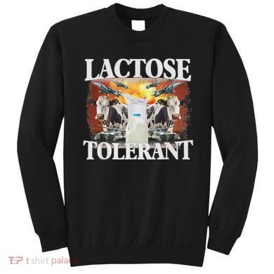 Lactose Tolerant Meme Funny Oddly Specific Dank Meme Sweatshirt