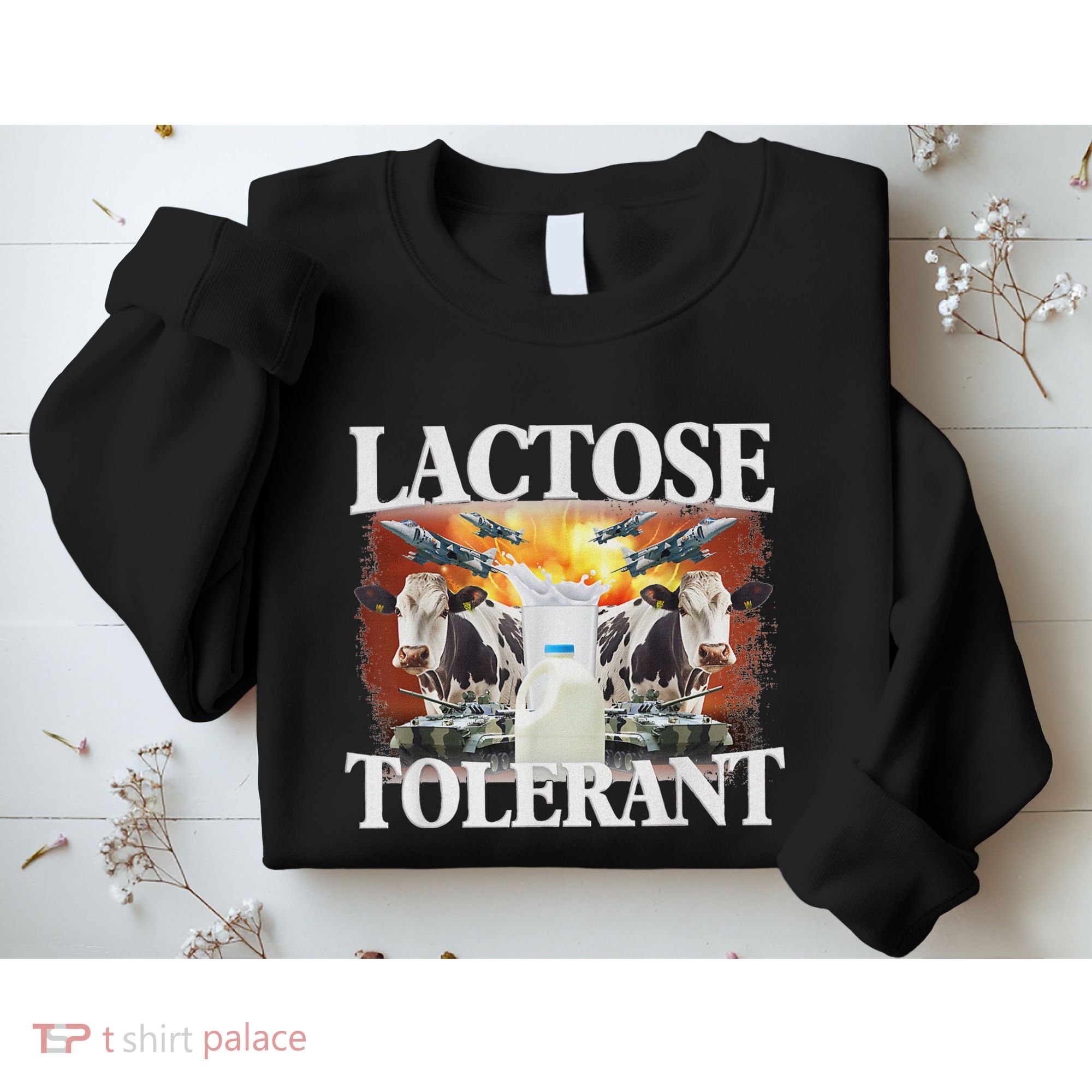 Lactose Tolerant Meme Funny Oddly Specific Dank Meme Sweatshirt