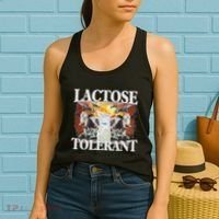 Lactose Tolerant Meme Funny Oddly Specific Dank Meme Women's Tank Top thumb 2