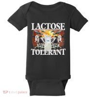 Lactose Tolerant Meme Funny Oddly Specific Dank Meme Baby Bodysuit thumb 0