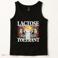 Lactose Tolerant Meme Funny Oddly Specific Dank Meme Tank Top thumb 2