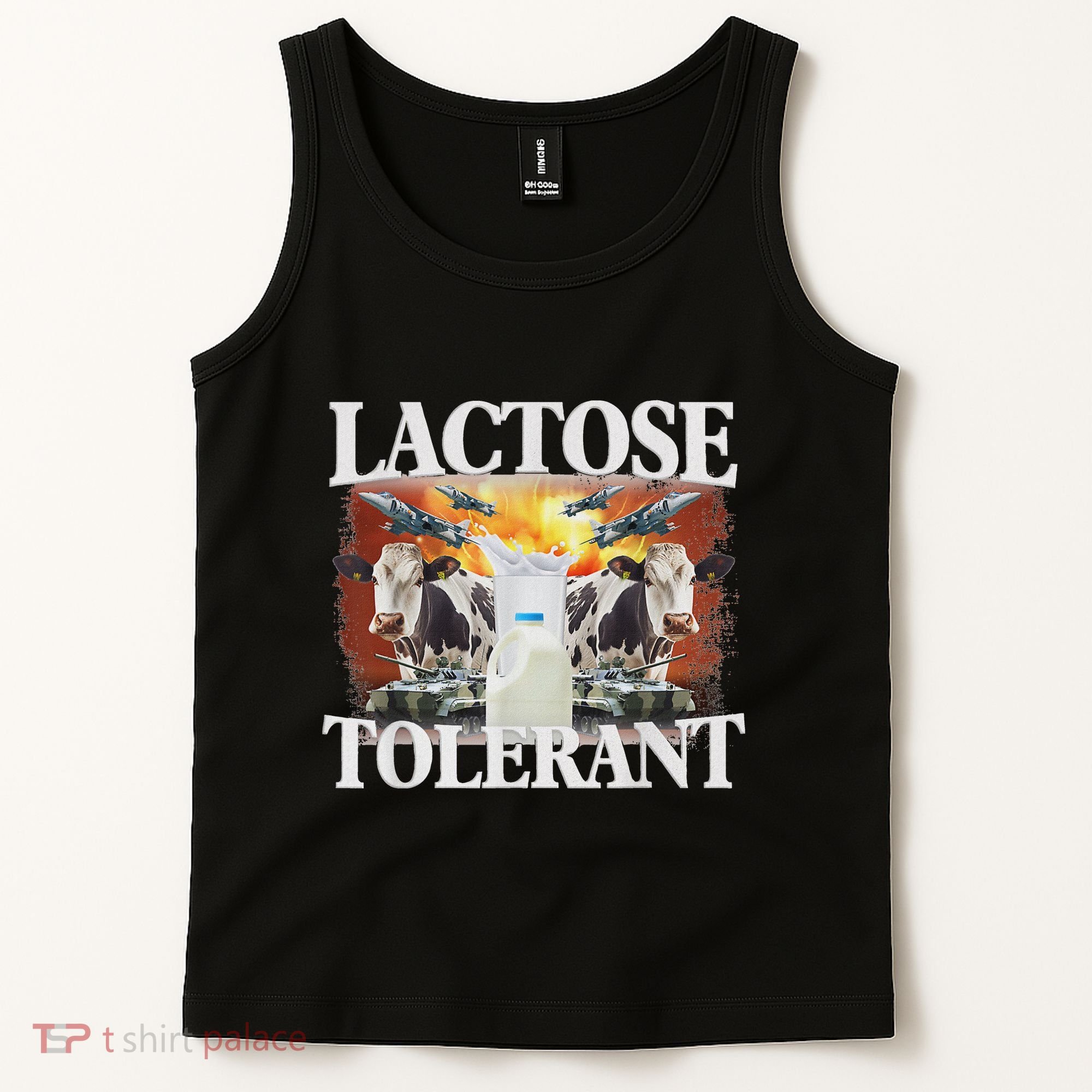 Lactose Tolerant Meme Funny Oddly Specific Dank Meme Tank Top