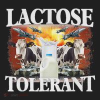 Lactose Tolerant Meme Funny Oddly Specific Dank Meme Golf Towel thumb 3