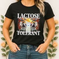 Lactose Tolerant Meme Funny Oddly Specific Dank Meme Women's T-Shirt thumb 2
