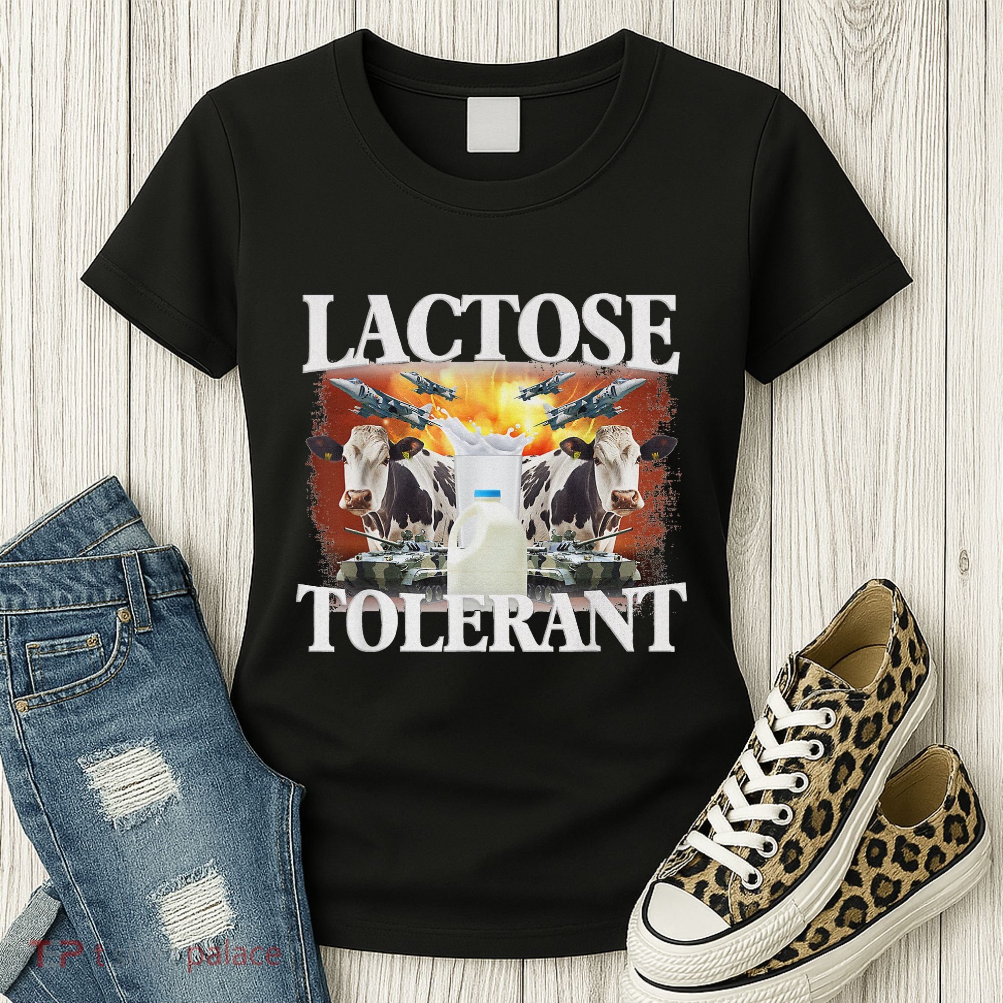 Lactose Tolerant Meme Funny Oddly Specific Dank Meme Women's T-Shirt