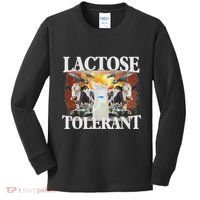 Lactose Tolerant Meme Funny Oddly Specific Dank Meme Kids Long Sleeve Shirt thumb 0