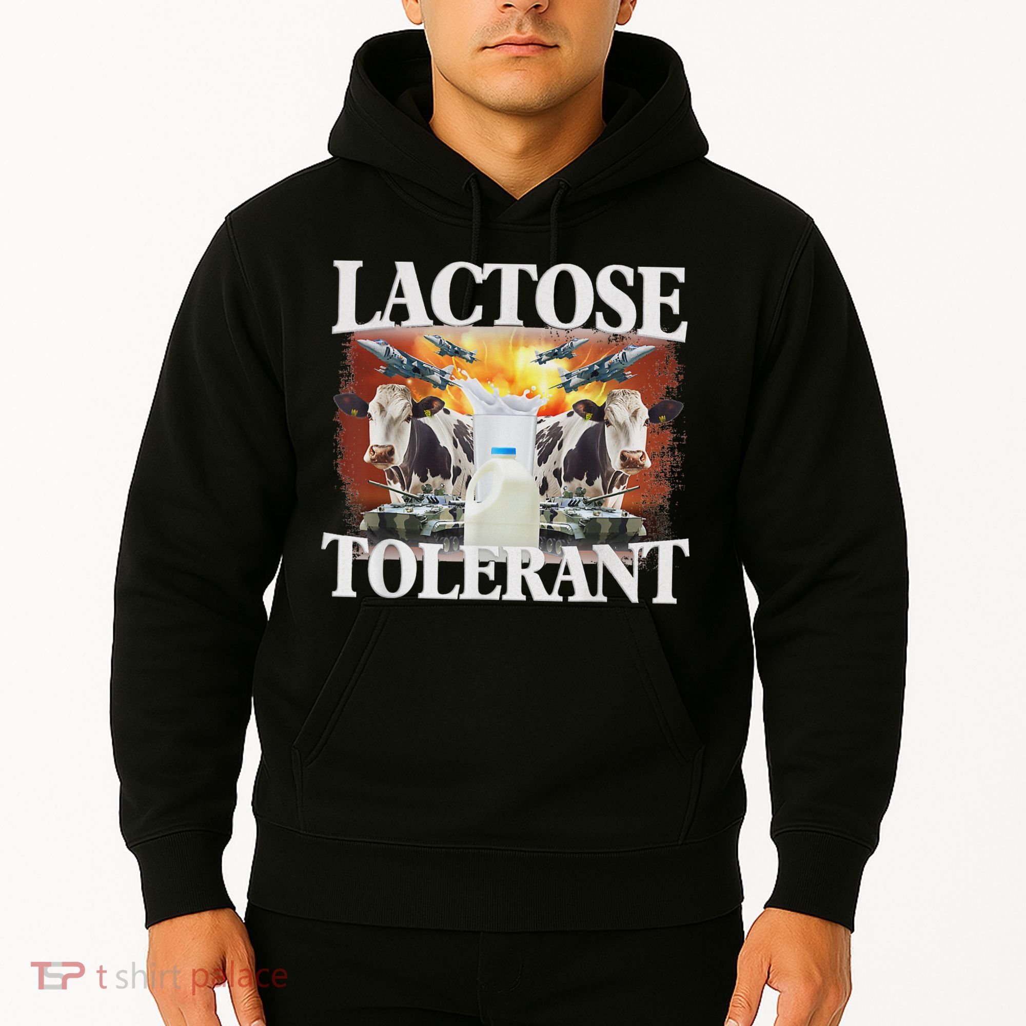 Lactose Tolerant Meme Funny Oddly Specific Dank Meme Hoodie