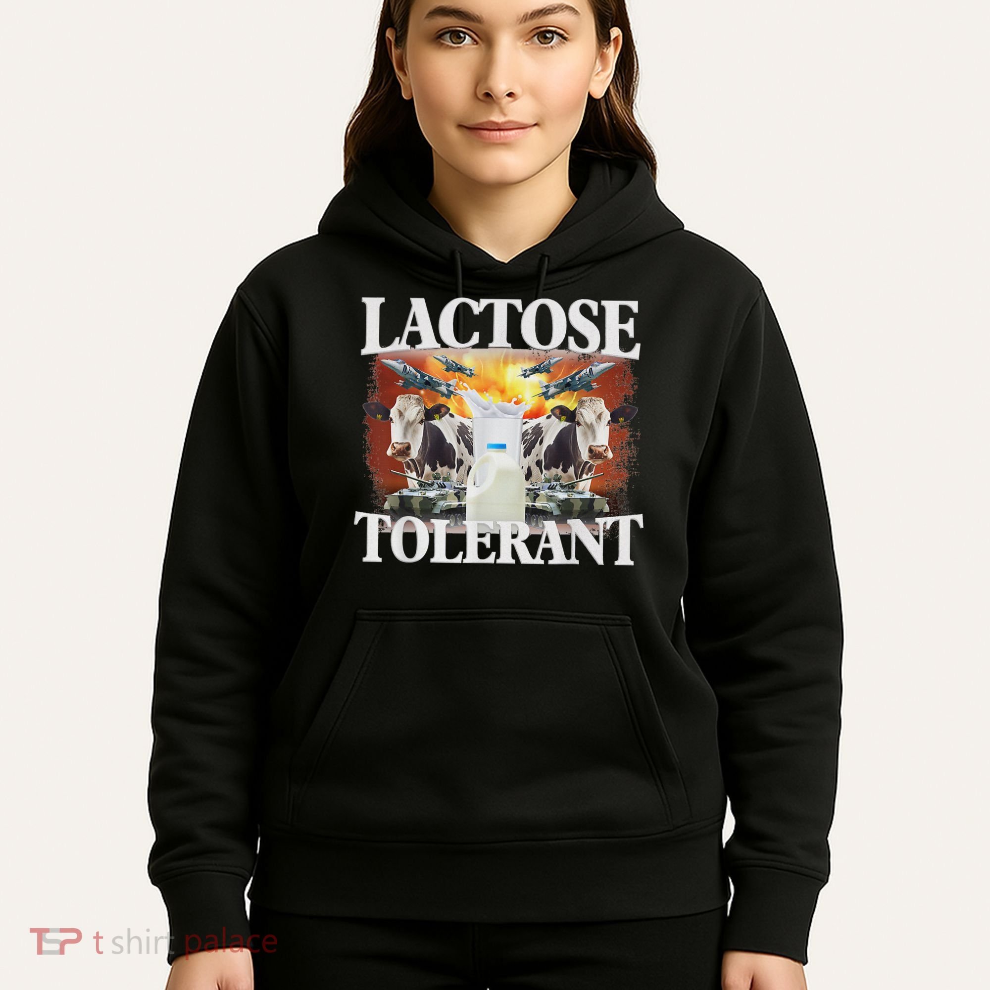 Lactose Tolerant Meme Funny Oddly Specific Dank Meme Hoodie