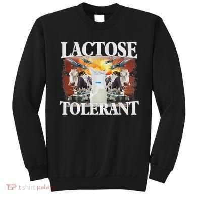 Lactose Tolerant Meme Funny Oddly Specific Dank Meme Sweatshirt
