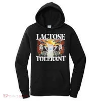 Lactose Tolerant Meme Funny Oddly Specific Dank Meme Women's Hoodie thumb 0