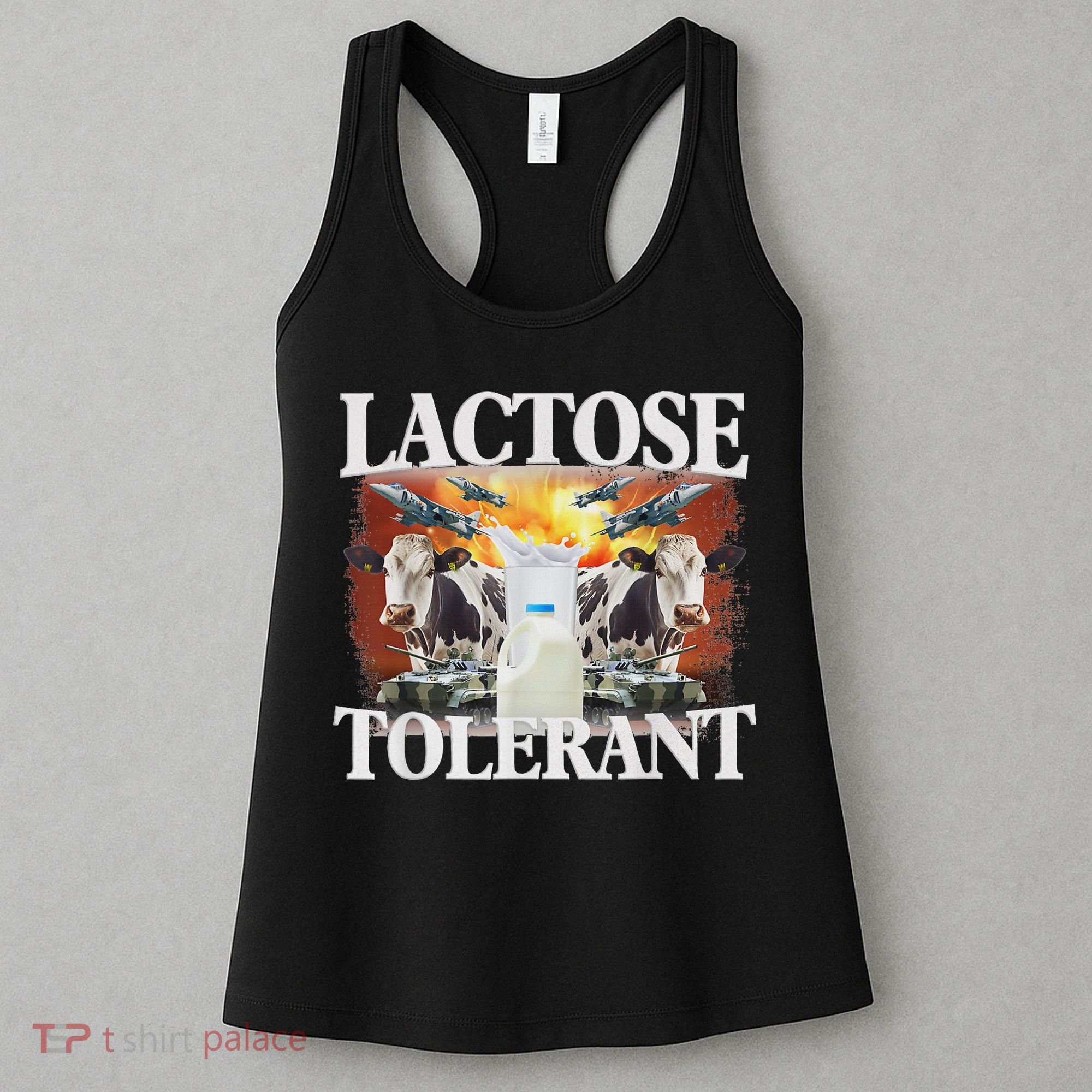 Lactose Tolerant Meme Funny Oddly Specific Dank Meme Women's Tank Top