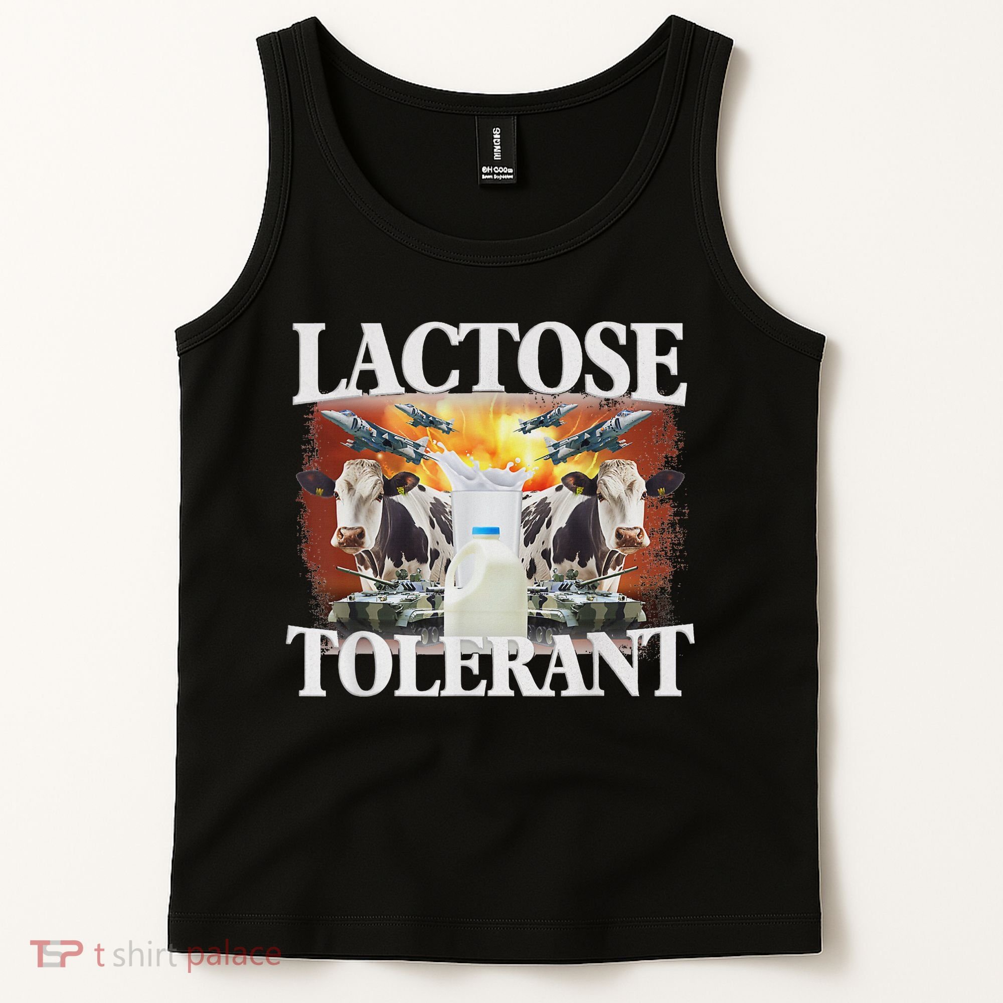 Lactose Tolerant Meme Funny Oddly Specific Dank Meme Tank Top