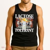 Lactose Tolerant Meme Funny Oddly Specific Dank Meme Tank Top thumb 3