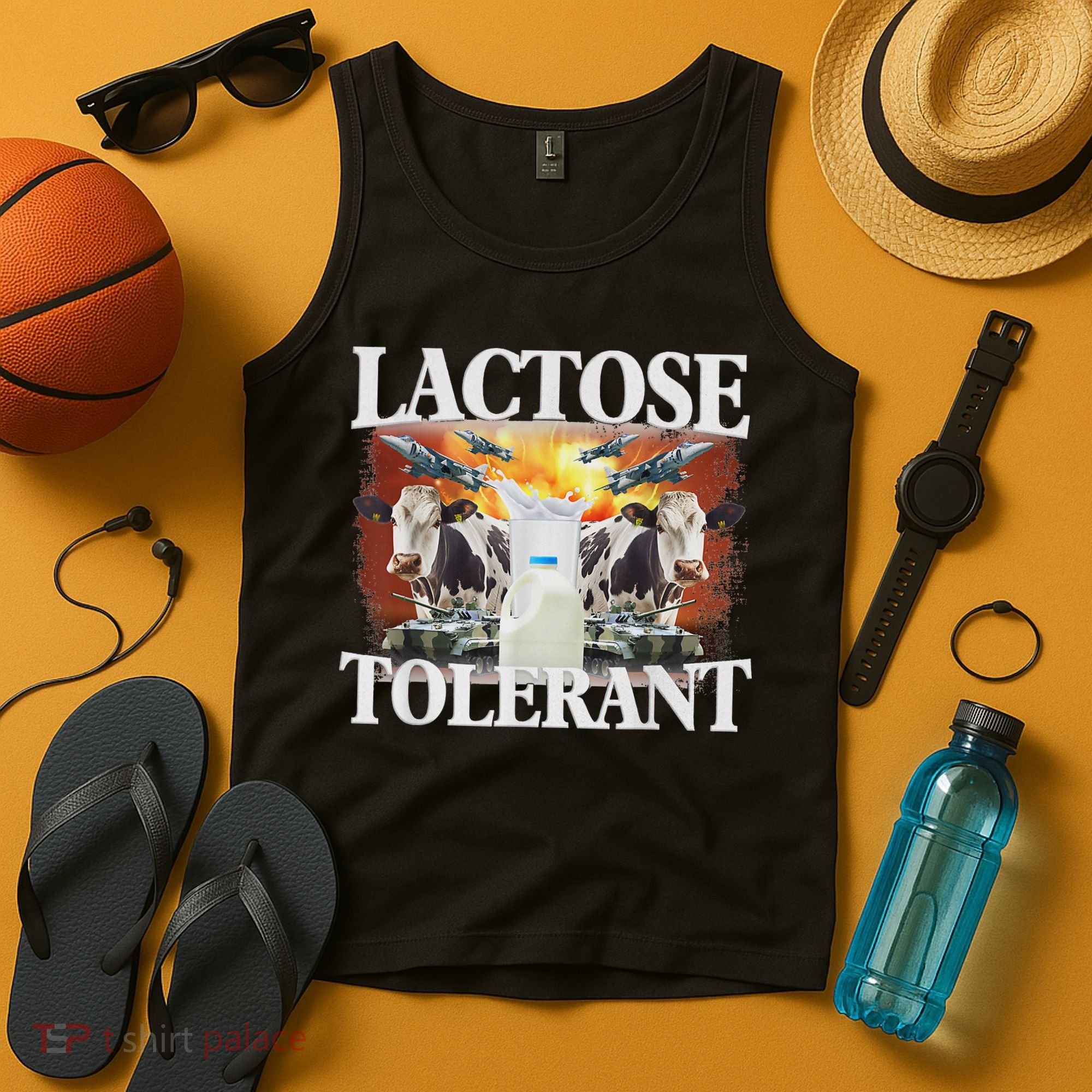 Lactose Tolerant Meme Funny Oddly Specific Dank Meme Tank Top