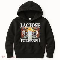 Lactose Tolerant Meme Funny Oddly Specific Dank Meme Kids Hoodie thumb 0