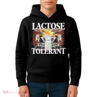 Lactose Tolerant Meme Funny Oddly Specific Dank Meme Kids Hoodie thumb 4