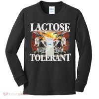 Lactose Tolerant Meme Funny Oddly Specific Dank Meme Kids Long Sleeve Shirt thumb 0