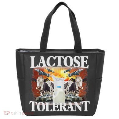 Lactose Tolerant Meme Funny Oddly Specific Dank Meme Tote Bag