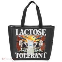 Lactose Tolerant Meme Funny Oddly Specific Dank Meme Tote Bag thumb 0