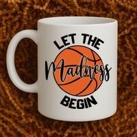 Let The Madness Begin College Basketball Coffee Mug thumb 2