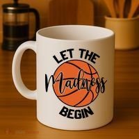 Let The Madness Begin College Basketball Coffee Mug thumb 4
