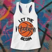 Let The Madness Begin College Basketball Women's Tank Top thumb 3