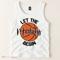 Let The Madness Begin College Basketball Tank Top thumb 2
