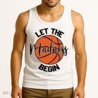 Let The Madness Begin College Basketball Tank Top thumb 3